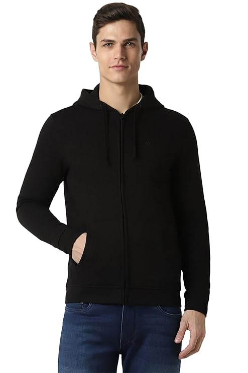 peter england men cotton blend hooded neck sweatshirt peter england men cotton blend hooded neck sweatshirt