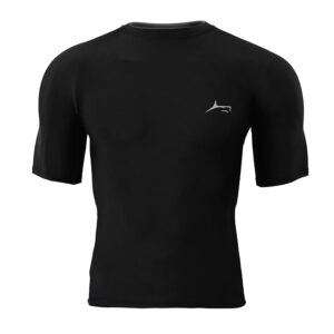 prosharx half sleeve compression t shirt men's athletic & sports tights for fitness